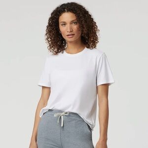 VUORI Feather Tee White Small